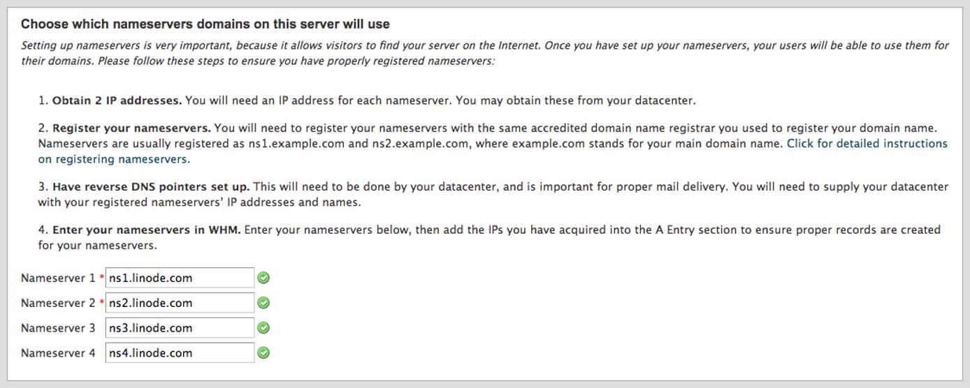 Linode nameservers